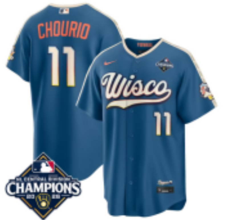 Women Milwaukee Brewers #11 Jackson Chourio Blue Nike 2026 World Series jersey 102105